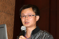 廣州建筑股份公司第一建筑工程分公司技術中心主任邵泉做題為《BIM在施工階段應用情況介紹》的演講