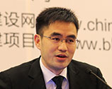 中電建路橋集團有限公司投資部副主任楊松做了《基礎設施投資業務的思考和案例分享》的主題發言