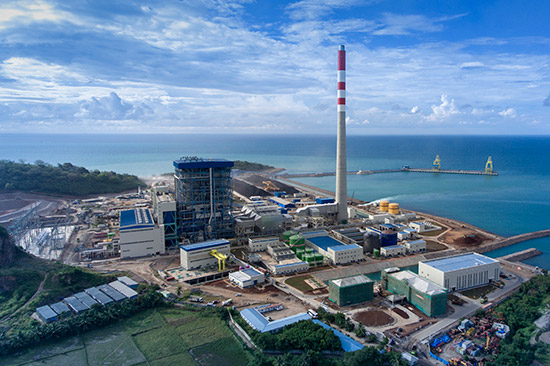 印尼萬丹1×670MW超臨界燃煤電廠工程萬丹電廠全景