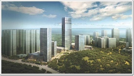 福建最大金融綜合體——江河承建“海西金谷廣場”幕墻工程預計明年完工 